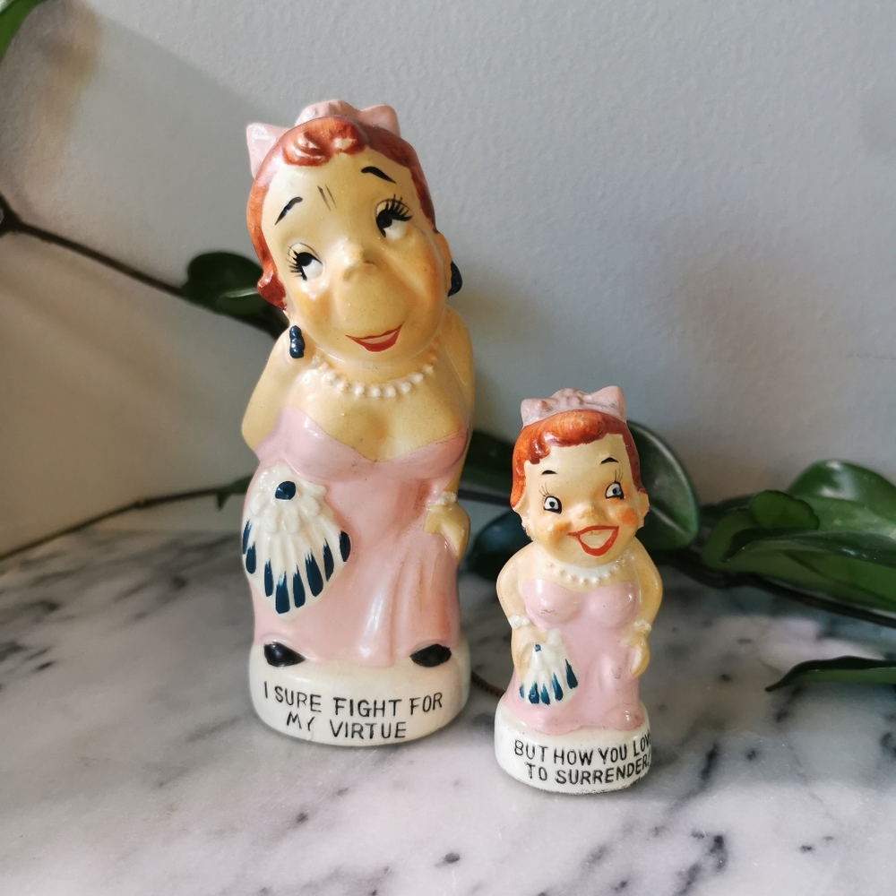 HTF VINTAGE 1959 Yona Shafford Japan Alter Ego Figurines Virtue 2…